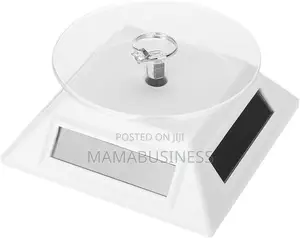 360 Rotating Solar Stand - White