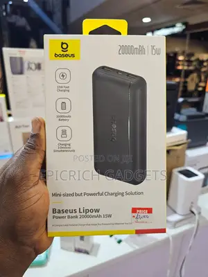 Baseus Lipow 20,000mah Powerbank.