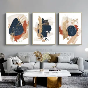 Photo - Canvas Abstract Gold Wall Frames