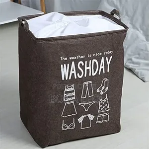 Cotton Linen Storage Container Box Basket Coffee