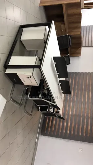 White 4 in 1 Work Station With Mobile Drawer