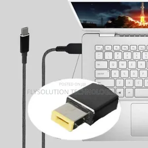 Pd 100w 18.5-20v Square Tip to Usb-C Cable for Lenovo