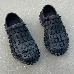 High Quality Balenciaga Crocs Black and Cream
