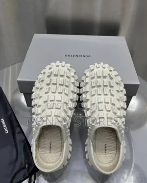 High Quality Balenciaga Crocs Black and Cream