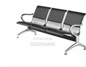 Office Awaiting Chair With Leather Finishing (3 in 1)