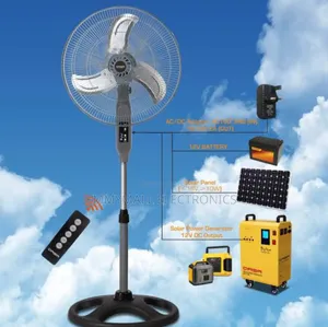 18inches Metal Blade Solar Energy Saving Fan QSF-18r Dc