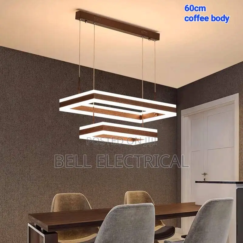 Rectangular 1 2 Lights Led Pendant Lamp