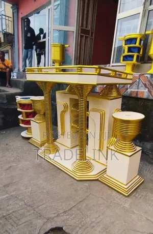 Elegant Gold Pulpit