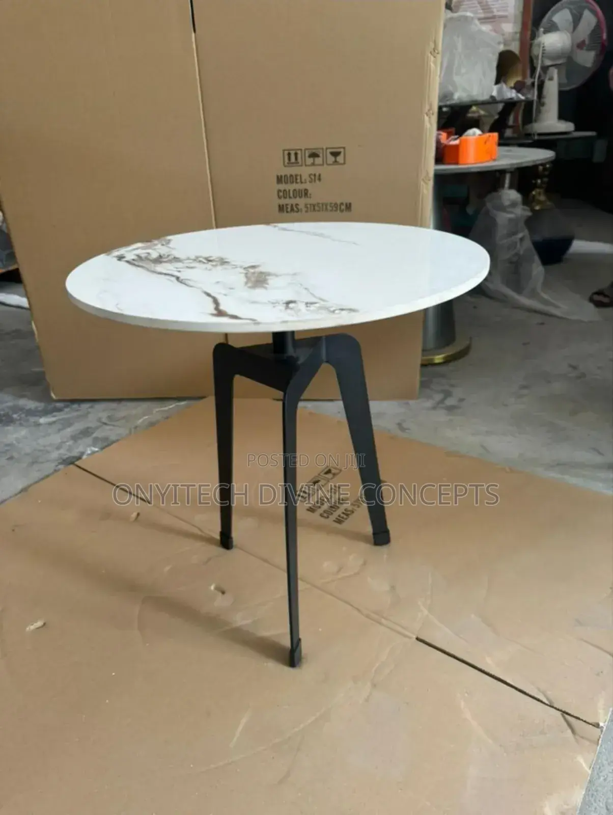 Luxury Marble Top Rugged Side Table