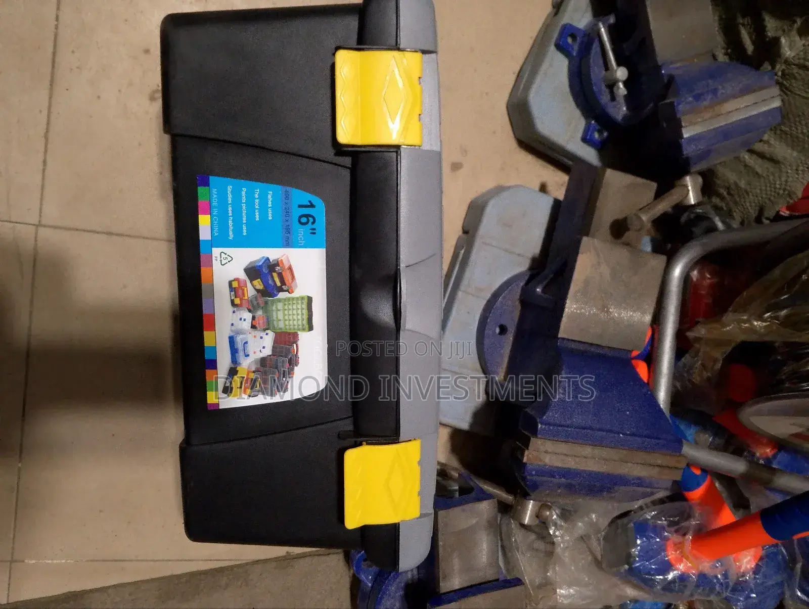 Empty Plastic Tools Box 16inches