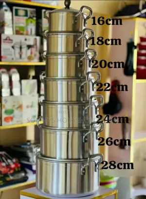 7set Aluminum Stock Pot