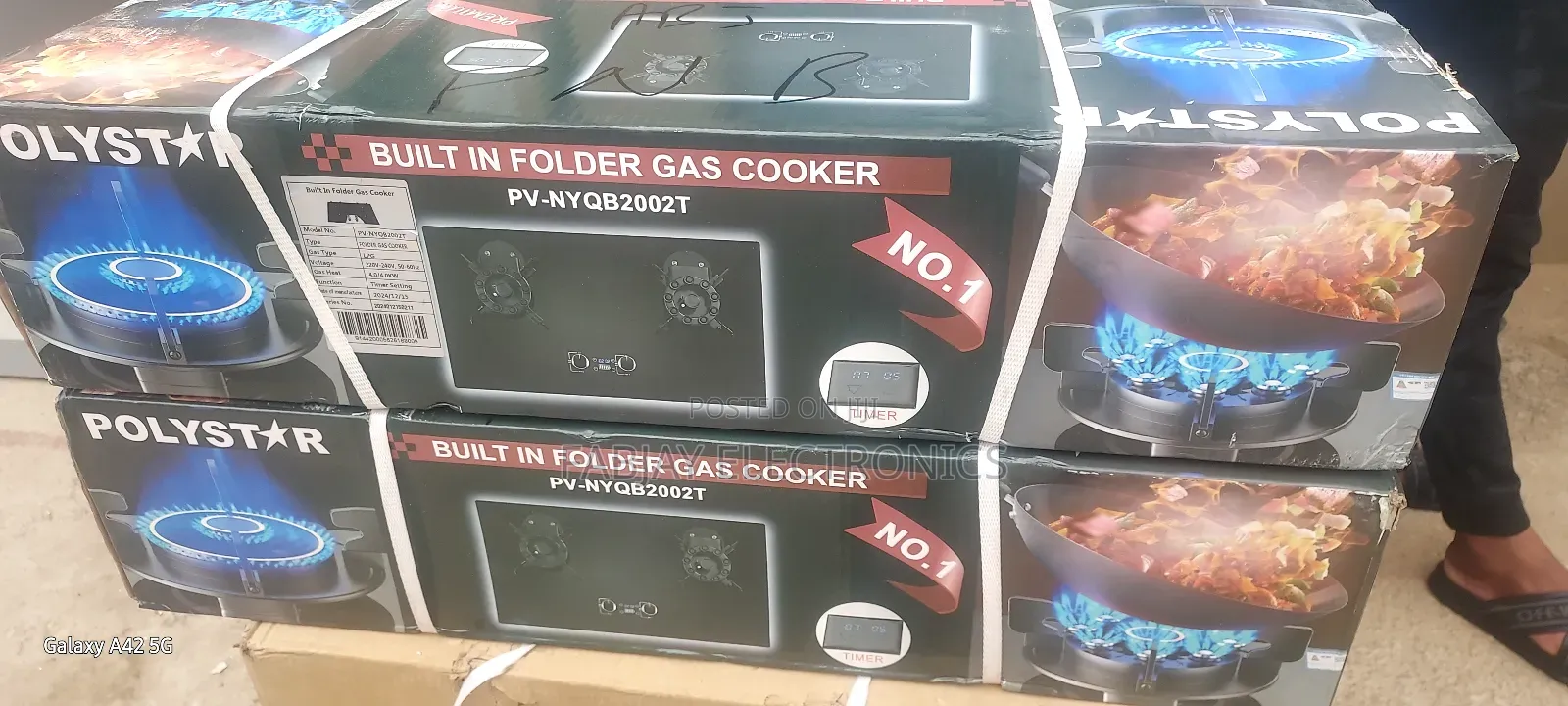 Polystar Built in Folder Gas Cooker
