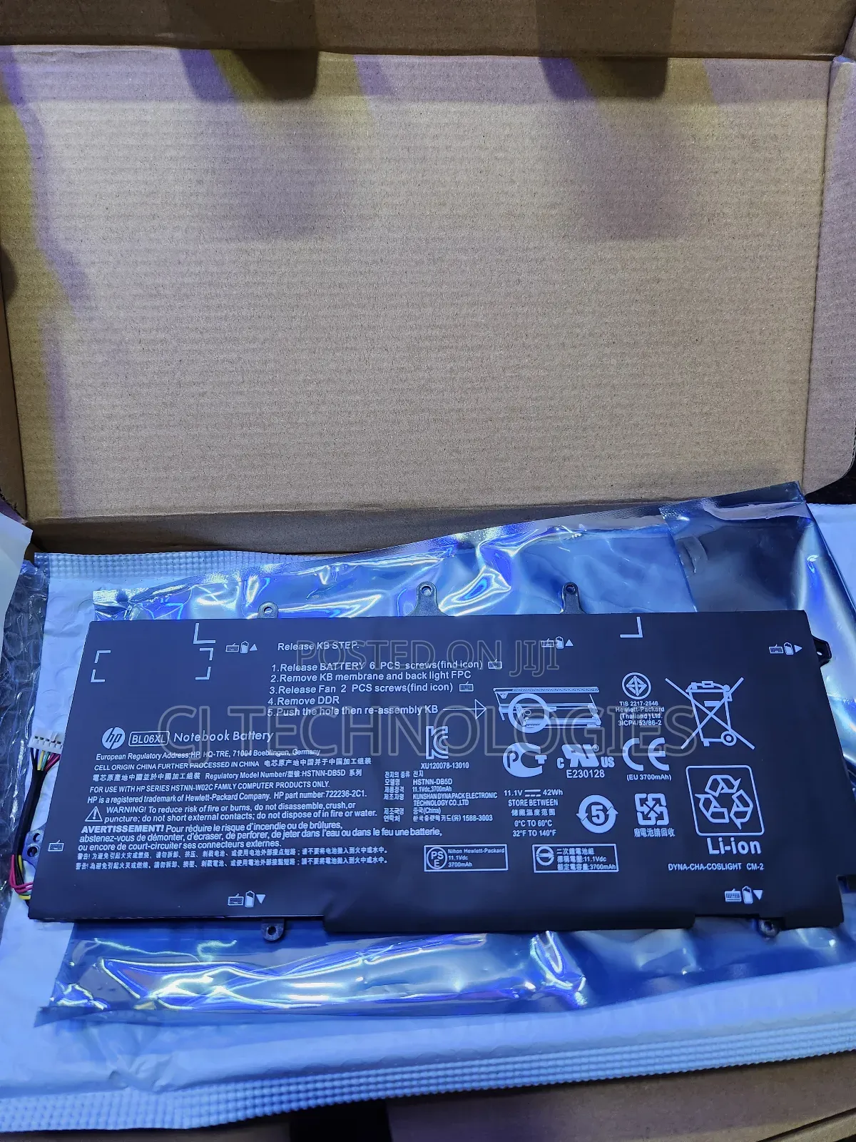 Original Hp 1040 G1 and G2 Quality Battery. Bl06xl