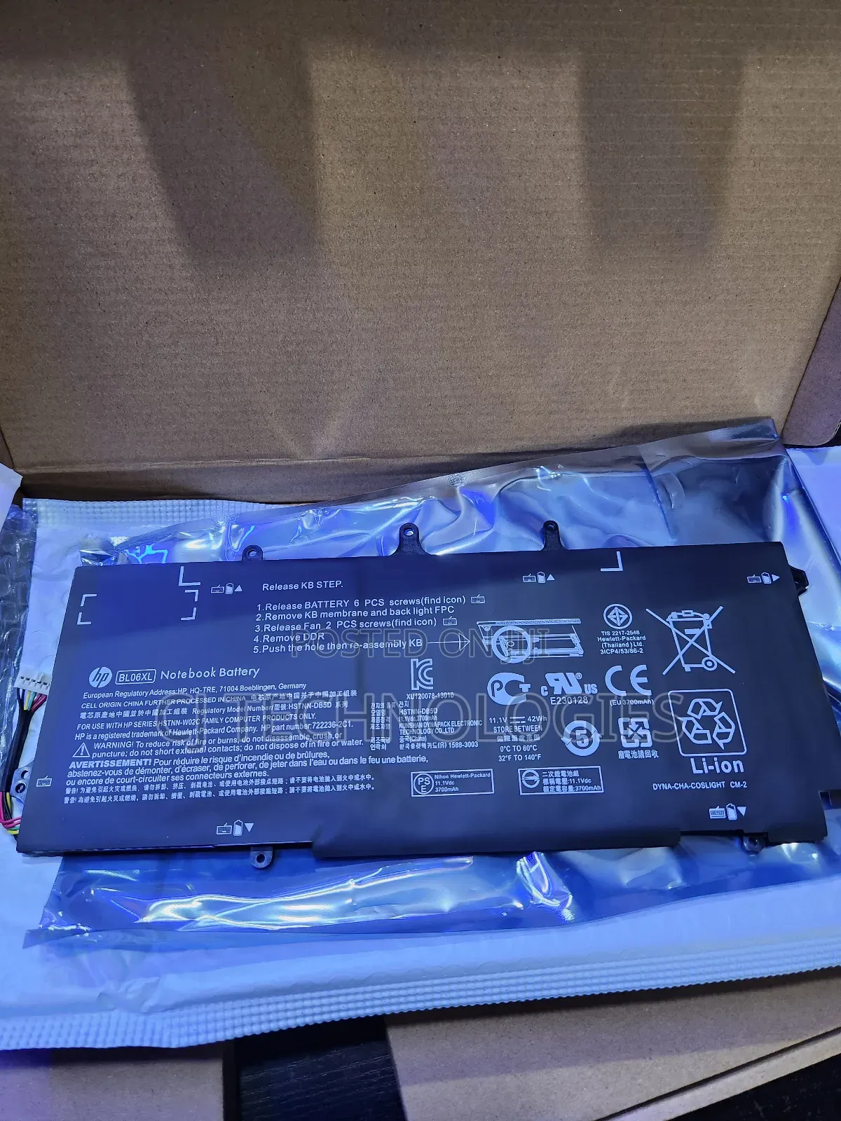 Original Hp 1040 G1 and G2 Quality Battery. Bl06xl