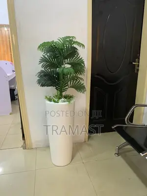 Cone Vase With Small Palm Combo