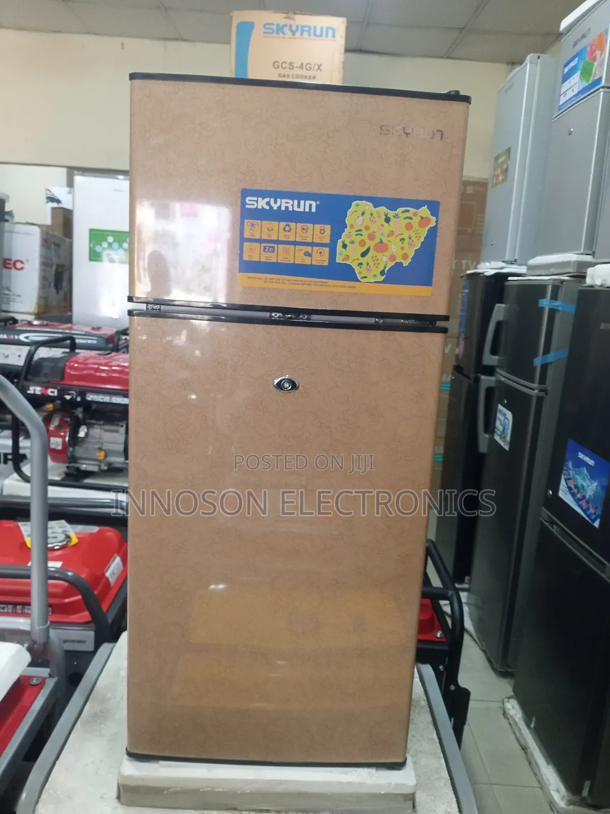 Skyrun Double Door Table Fridge