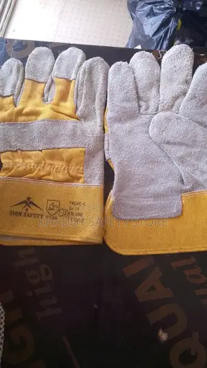Combination Glove(Grey And Yellow)Heavy Duty Industrialglove(Per Pair)
