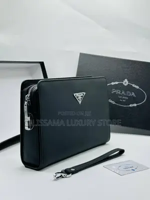 Photo - Prada Luxury Quality Genuine Leather Men Armpit Purse