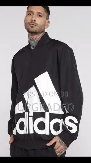Photo - Adidas Jacket Big Logo Black N Green