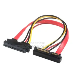 90 Degree Curve 25cm Sata 7+15 Pin Male to Femalec