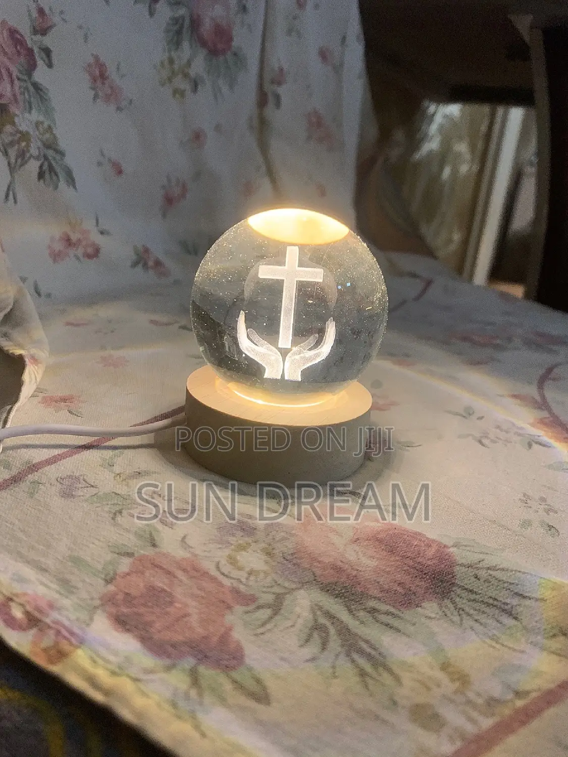 Christian Glowing Cross Night Light Gift