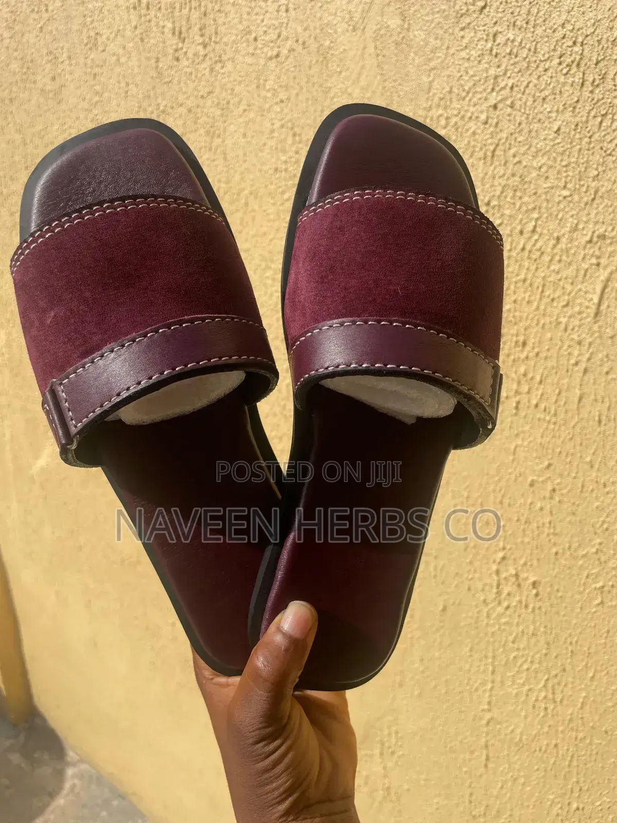 Quality Plain Suede Handmade Cover Slippers