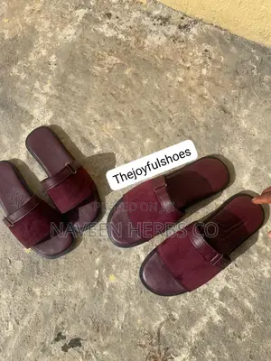 Quality Plain Suede Handmade Cover Slippers