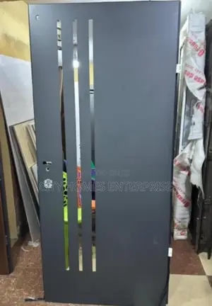 Grey 3ftx7ft Israeli Security Door Milan