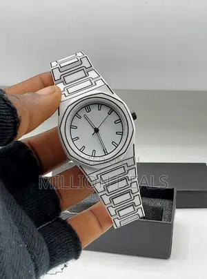 White Pattern Classic Men's Luxury Valenzo Wrist Watch