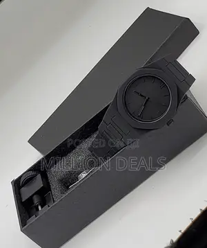 Classic Silicon Black Men's Valenzo Wrist Watch