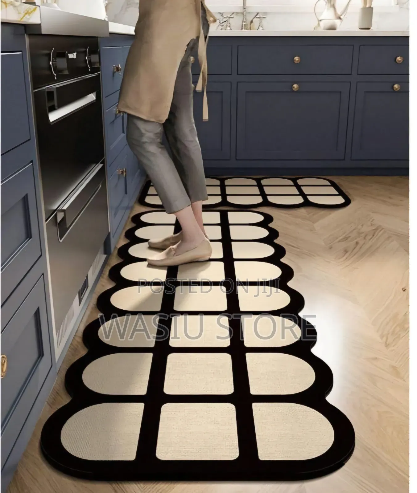 2 in 1 Irregular Water Absorbent Kitchen Floor Mat
