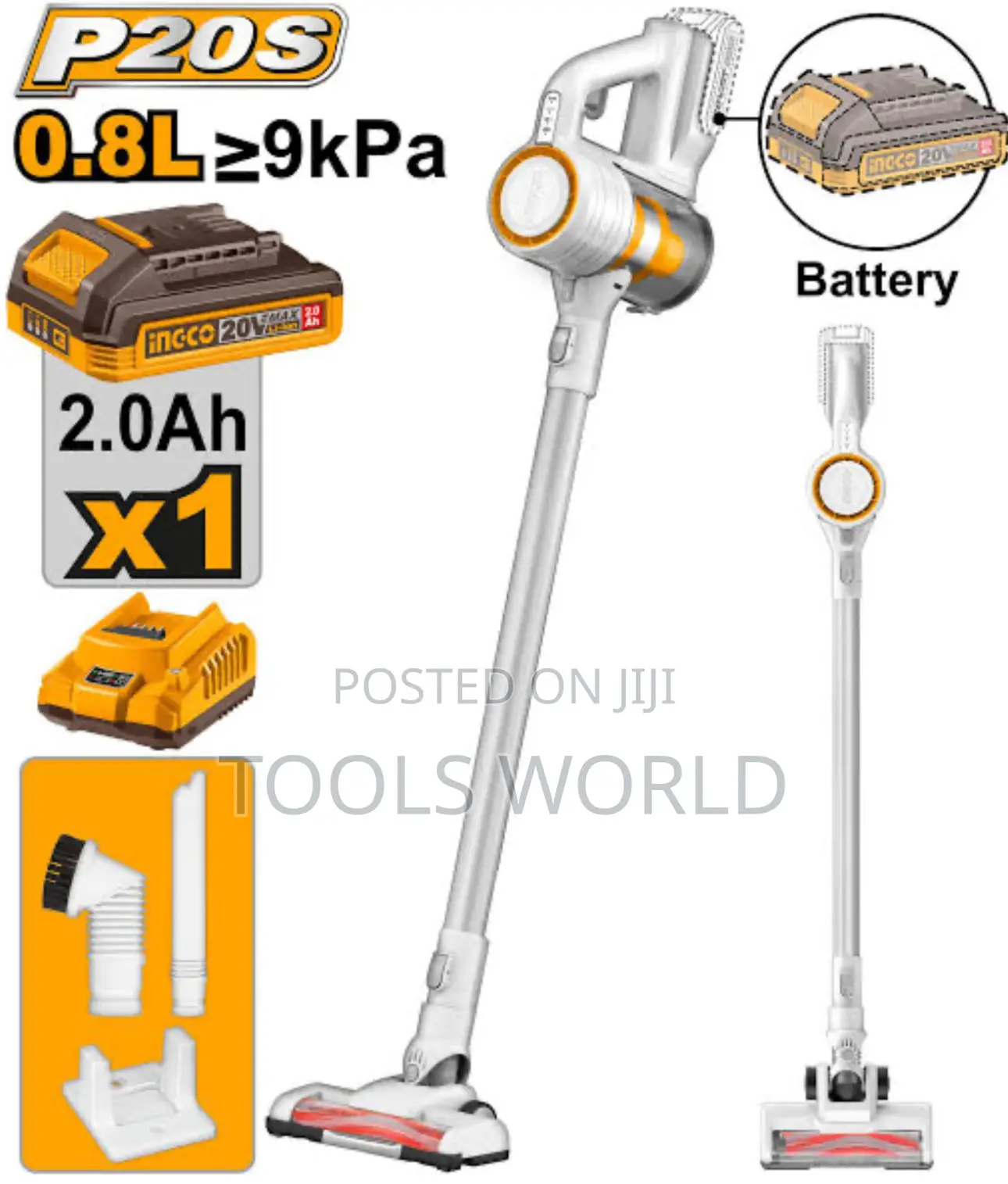 Ingco Cordless Vacuum Cleaner 20v