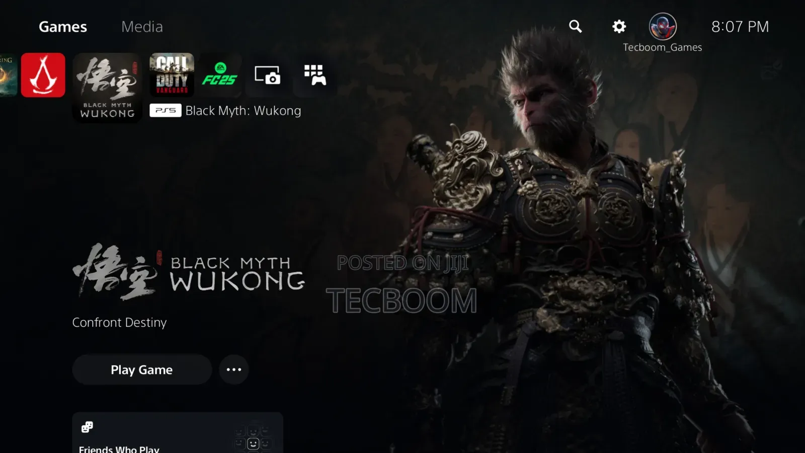 Ps5 Games - Days Gone Remastered,Wukong,Shadows Installation