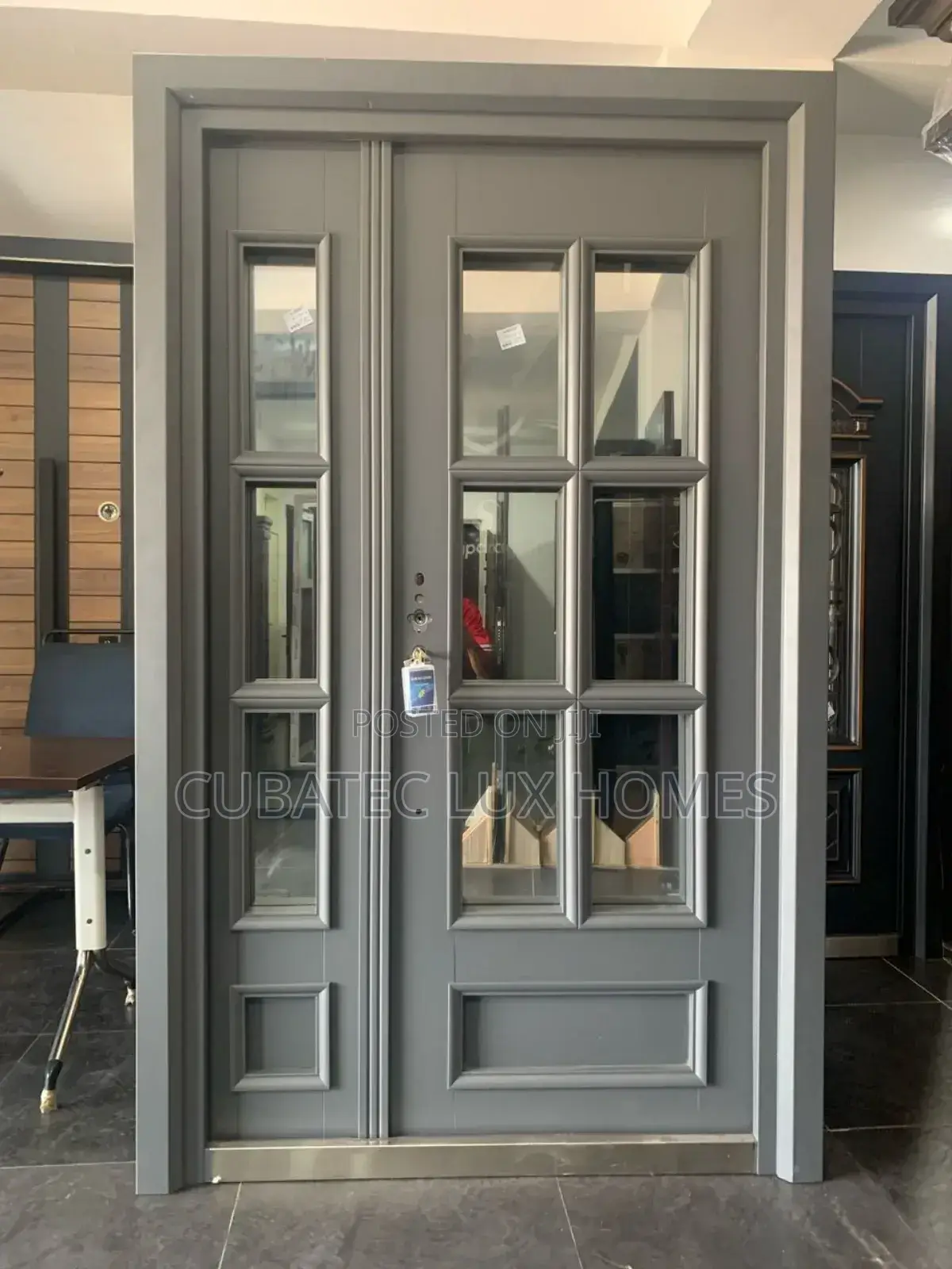 Extra Height 5ft Copper Glass Door