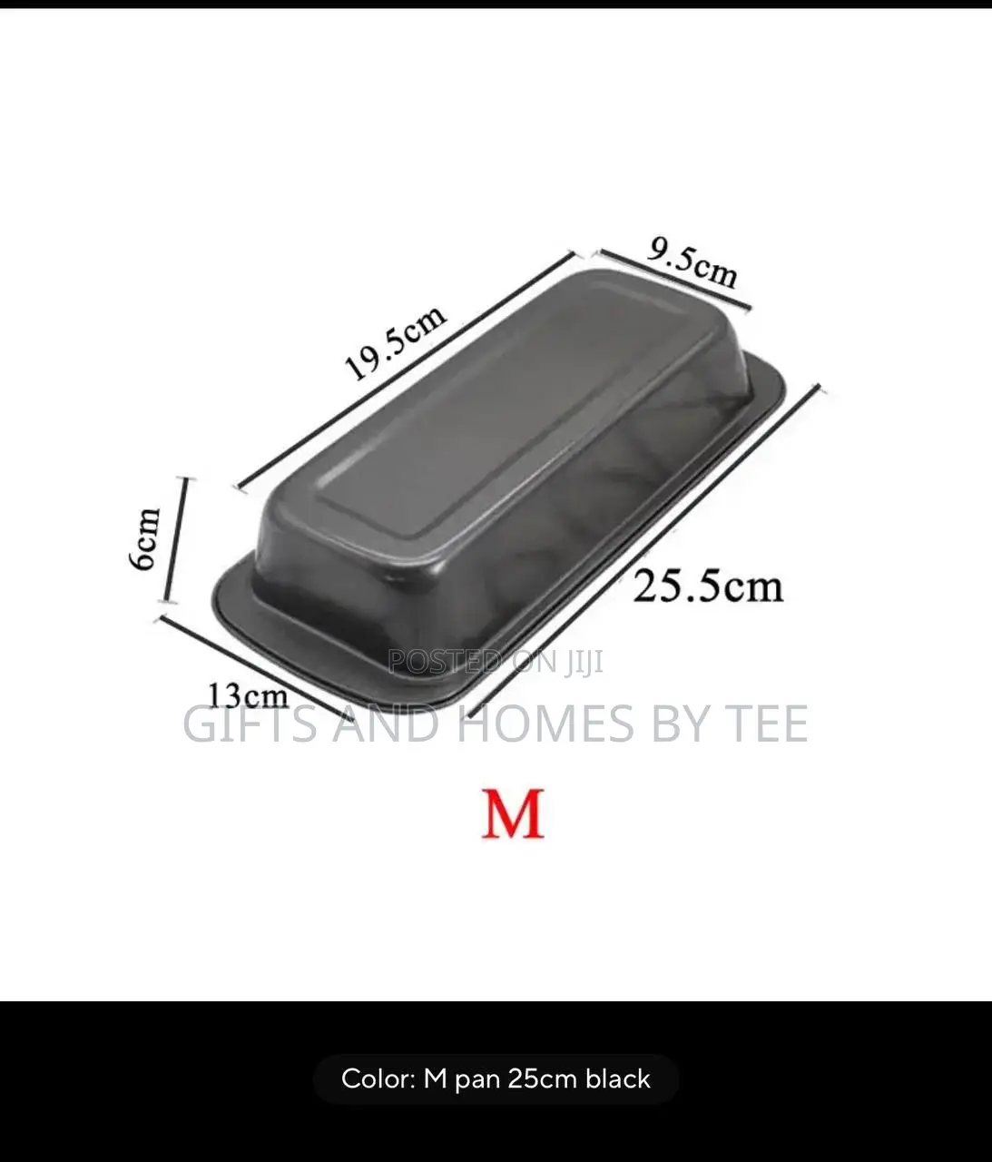 1pc Rectangular Non Stick Steel Loaf Baking Pan
