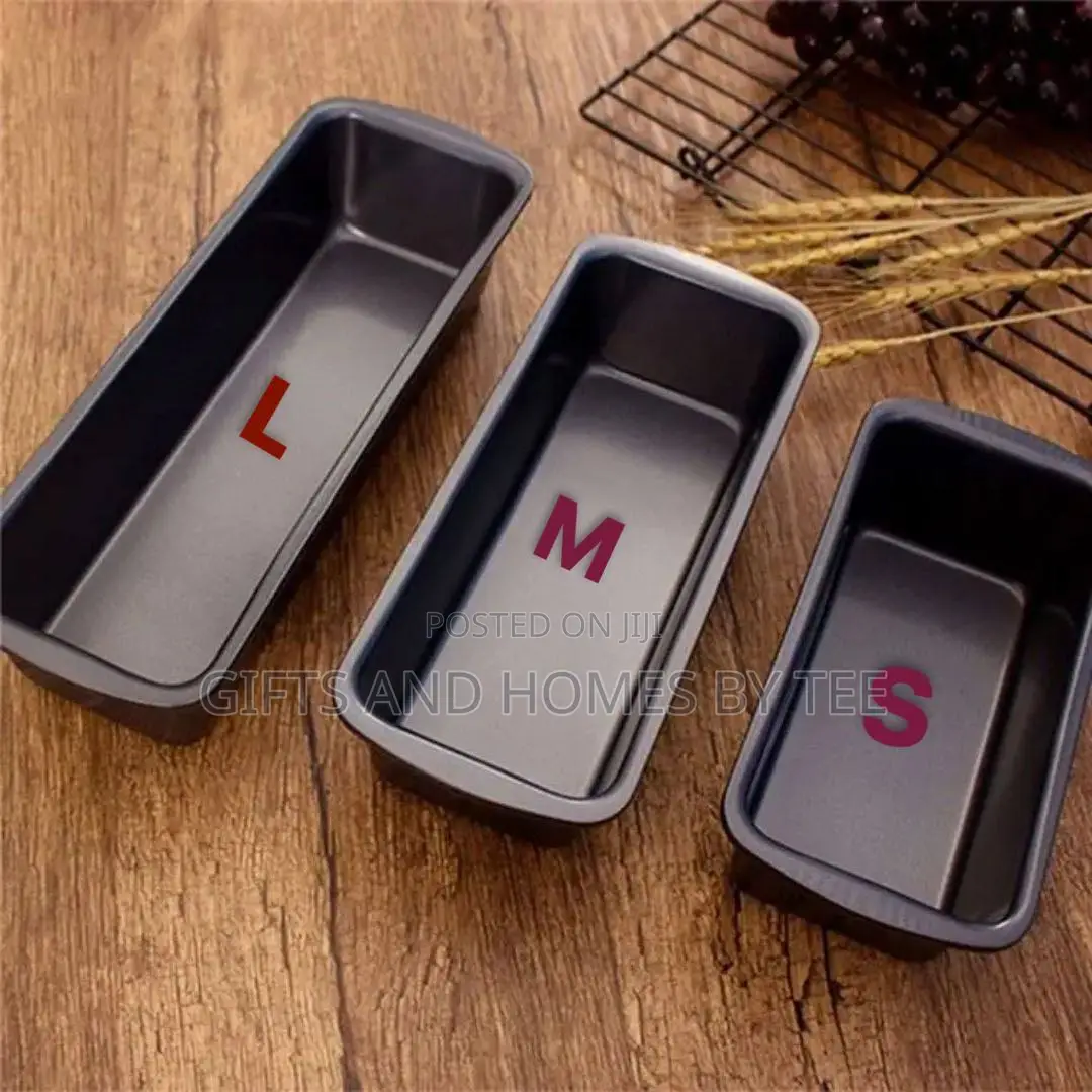 1pc Rectangular Non Stick Steel Loaf Baking Pan