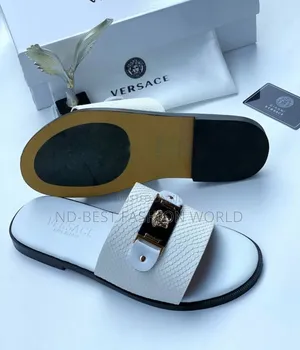 White Leather Slippers