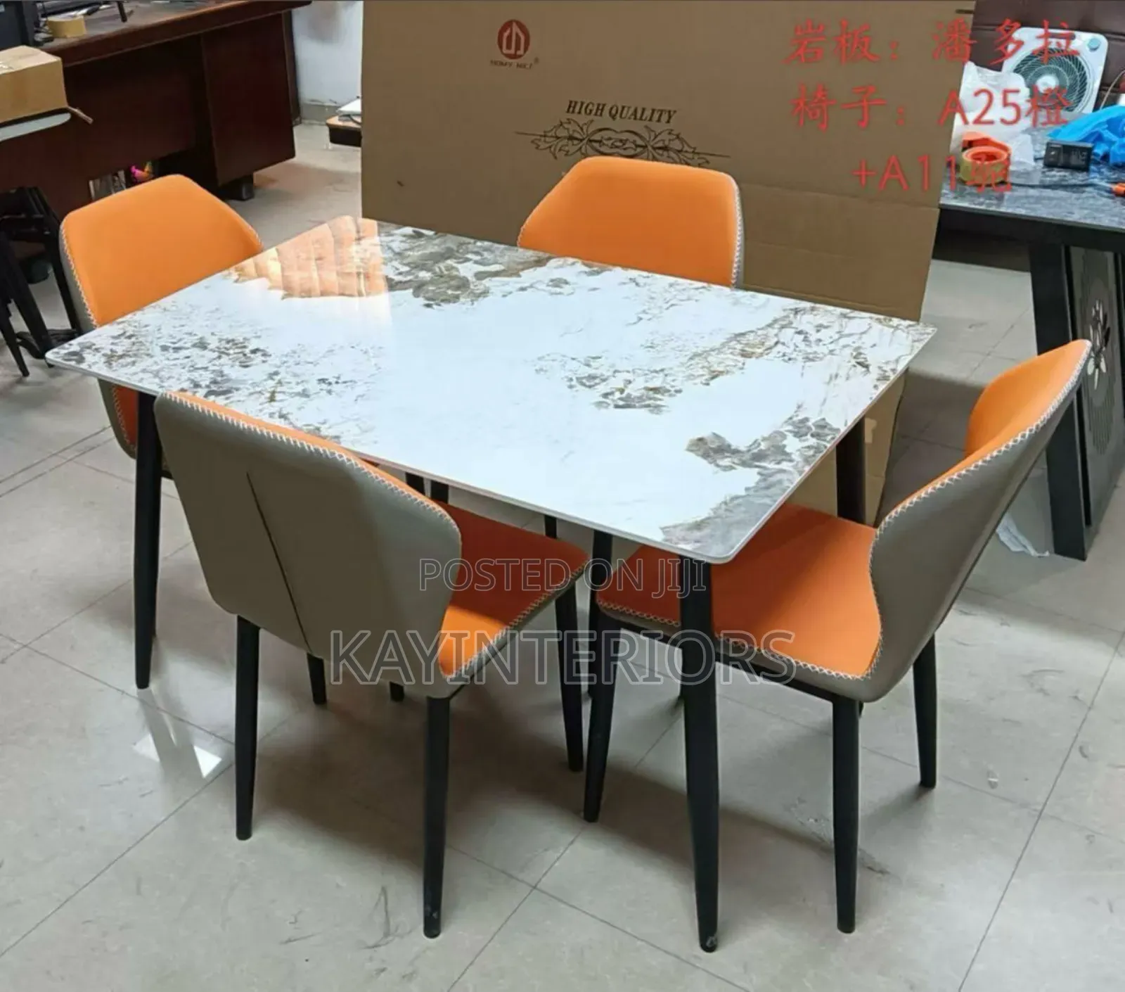 4 in 1 Marble Dinning Table