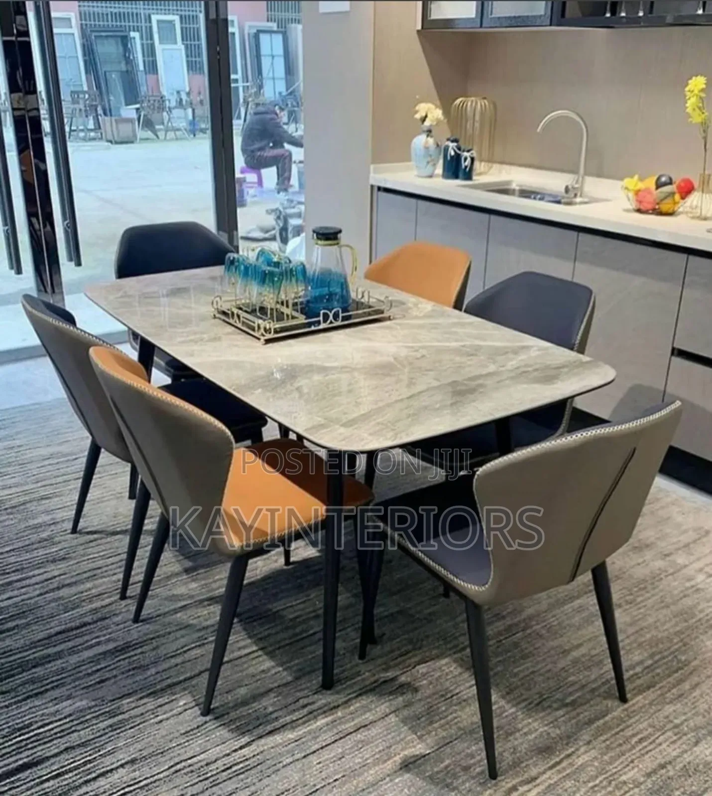 Marble 6 Seaters Dinning Set