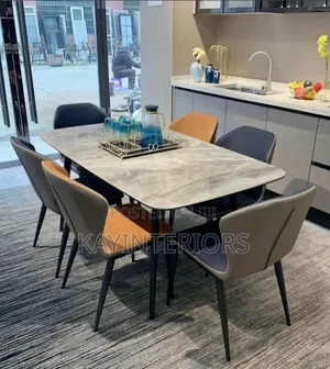 Marble 6 Seaters Dinning Set