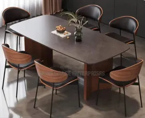 Contemporary Marble Dining Set