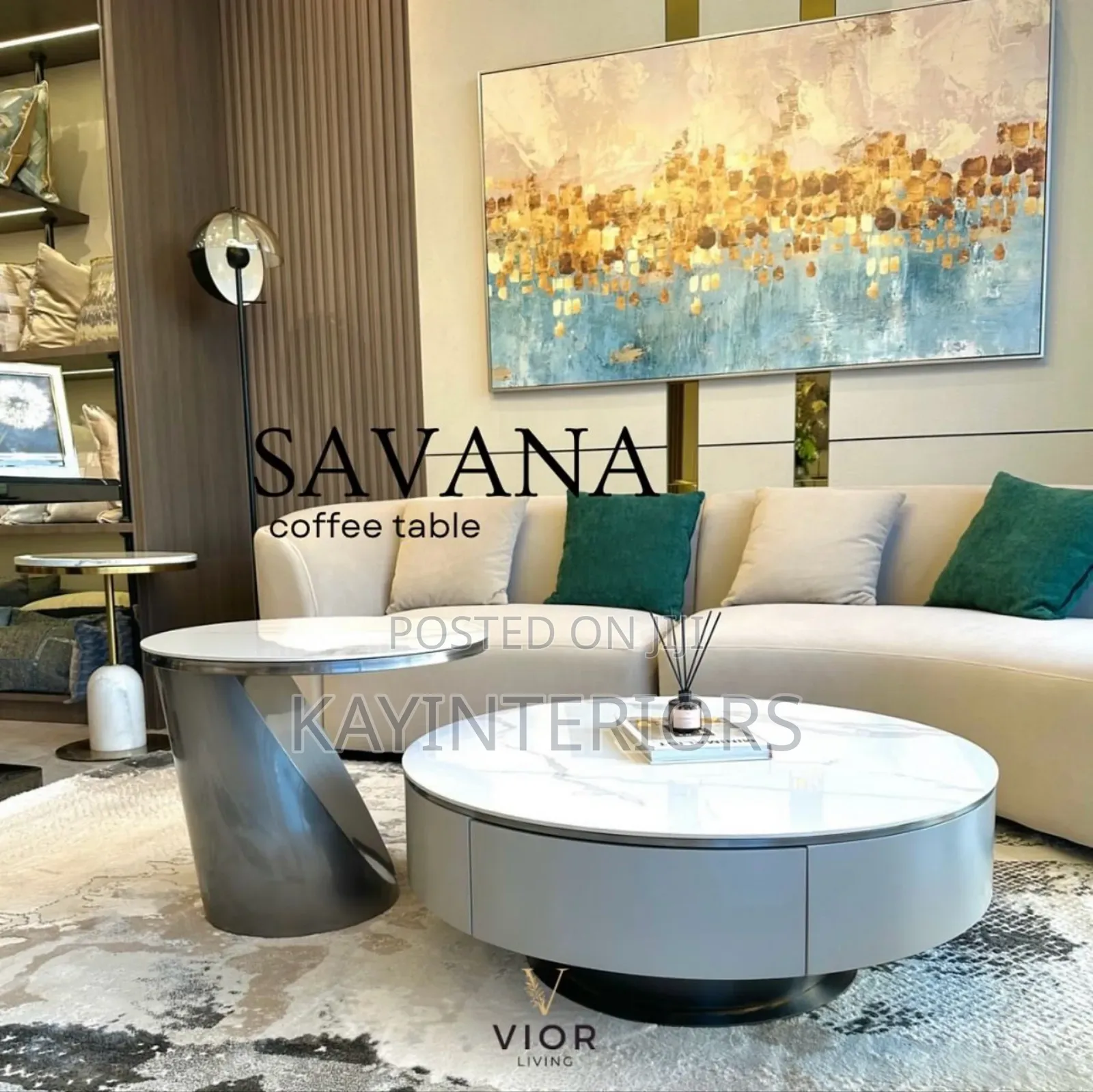 Center Table With Side Table