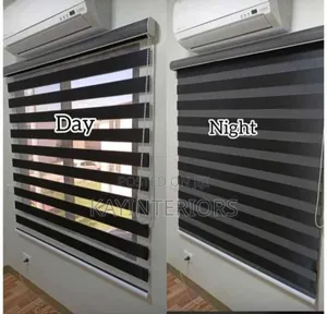 Pure Black Day and Night Window Blinds