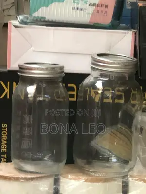 Unique Glass Storage Jar(Set of 6pcs)