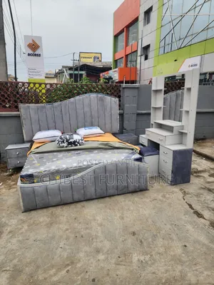 Luxury Padded Grey 6by6 Bed Stand.