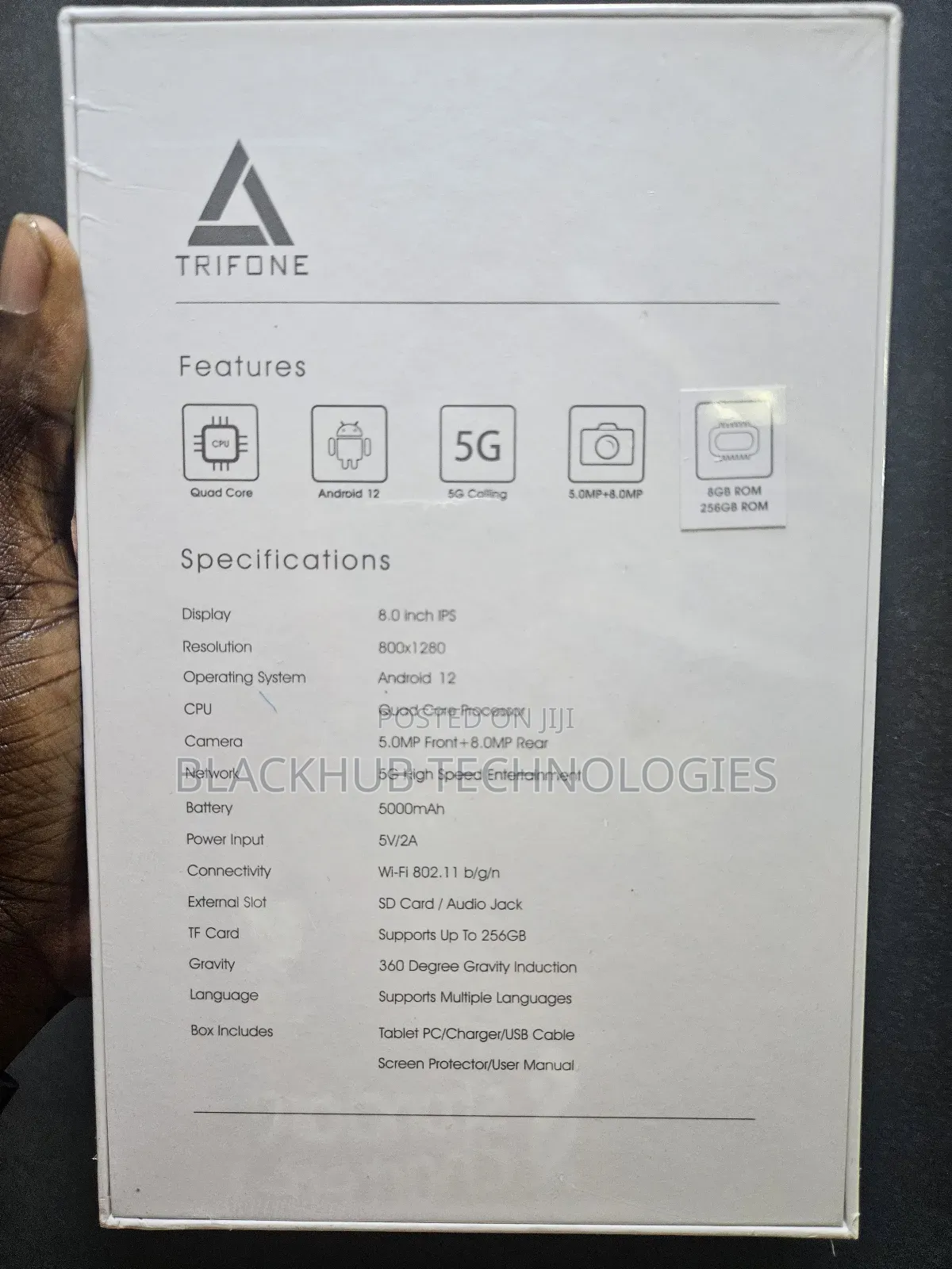 New Trifone X801 Pro 256 GB Black