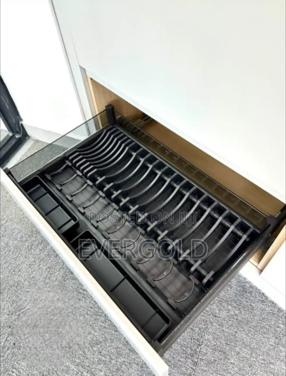 80cm Luxury Plate Rack Gray Color
