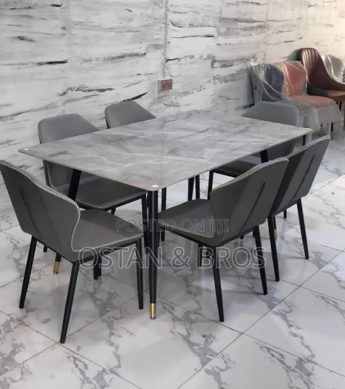 Quality Marble Dinning by 6
