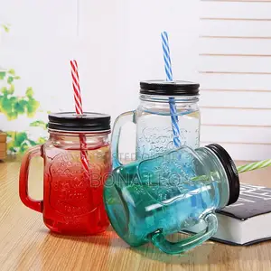 16oz Glass Mug With Handle