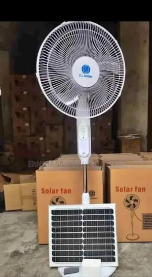 High Quality Solar Standing Fan With Bulb